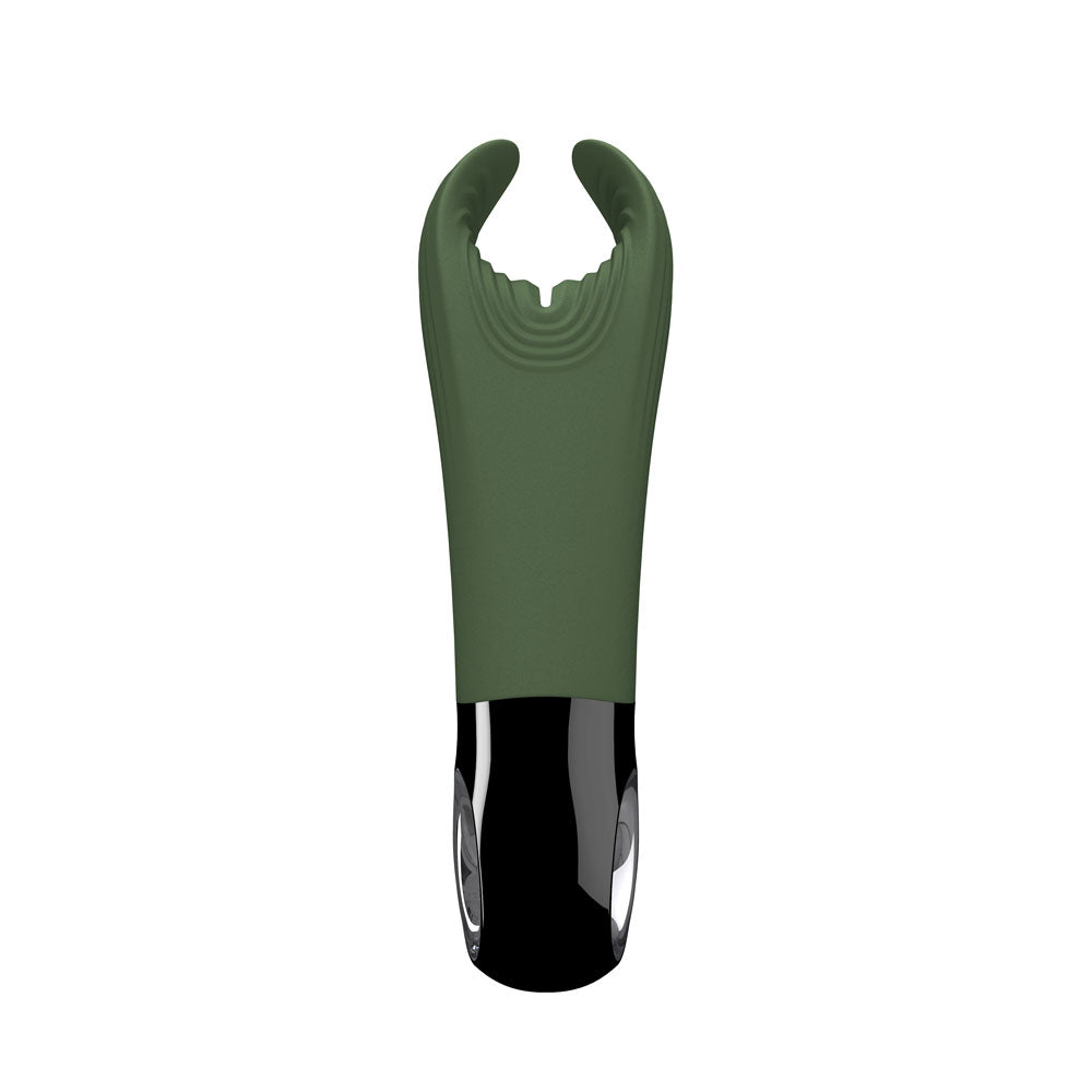 Fun Factory Manta Vibrating Stroker - Moss Green