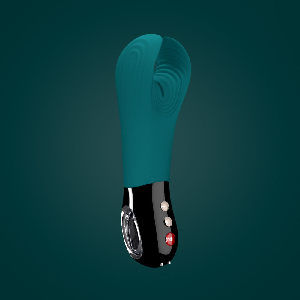 Fun Factory Manta Vibrating Stroker - Deep Sea Blue