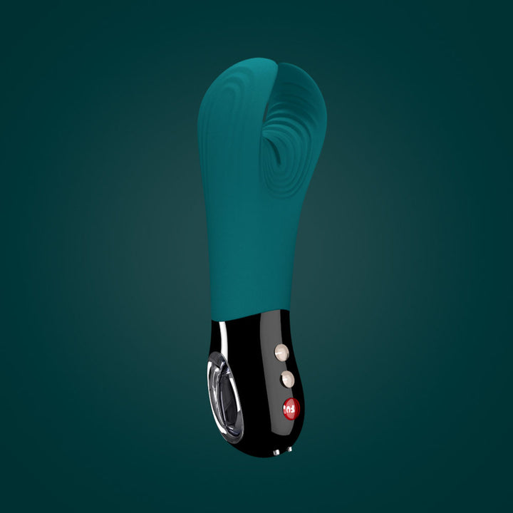 Fun Factory Manta Vibrating Stroker - Deep Sea Blue