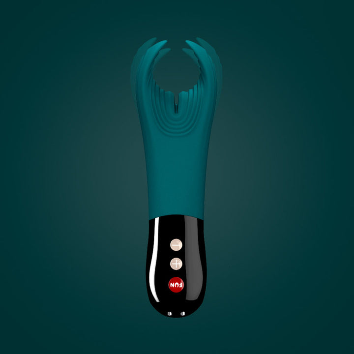 Fun Factory Manta Vibrating Stroker - Deep Sea Blue