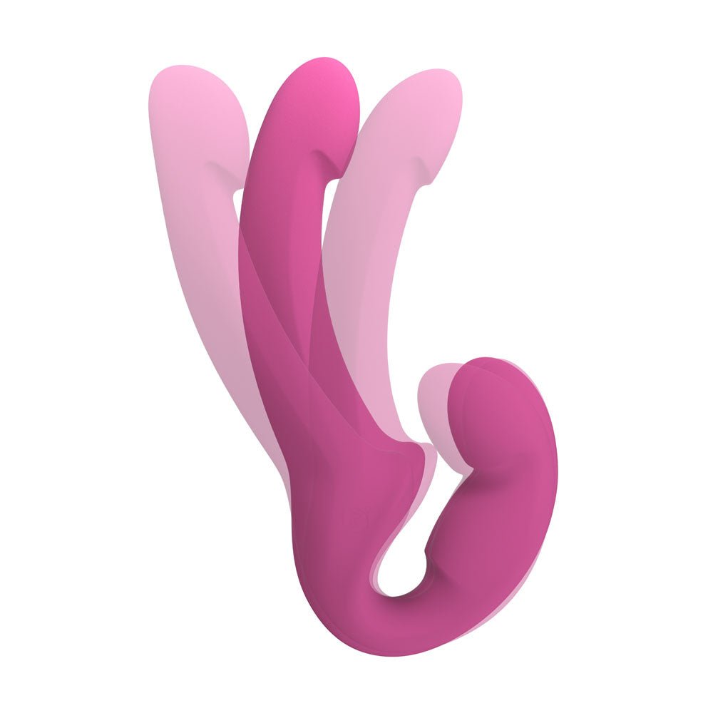 Fun Factory Share Vibe Pro Vibrating Strapless Strap-On - Blackberry