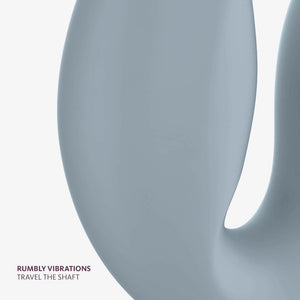 Fun Factory Share Vibe Pro Vibrating Strapless Strap-On - Grey