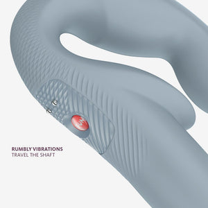 Fun Factory Share Vibe Pro Vibrating Strapless Strap-On - Grey