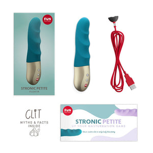 Fun Factory Stronic Petite Pulsating G-Spot Vibrator - Deep Sea Blue