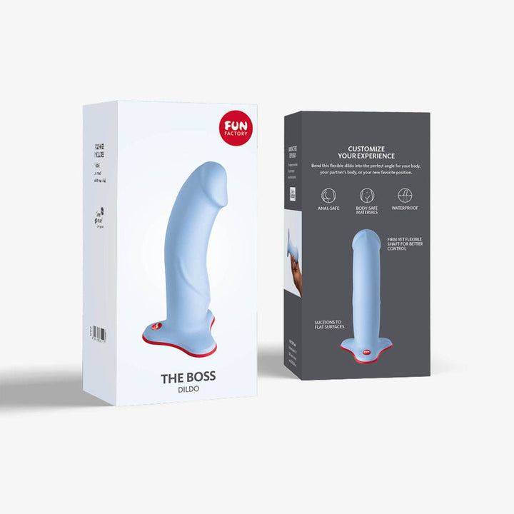 Fun Factory The Boss Stubb Realistic Dildo - Dove Blue