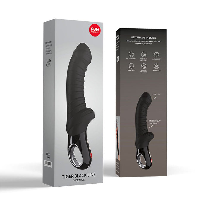Fun Factory Tiger G5 G-Spot & P-Spot Black Line Vibrator