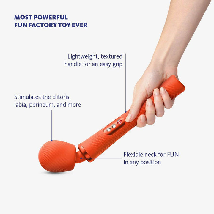 Fun Factory VIM Massage Wand - Sunrise Orange