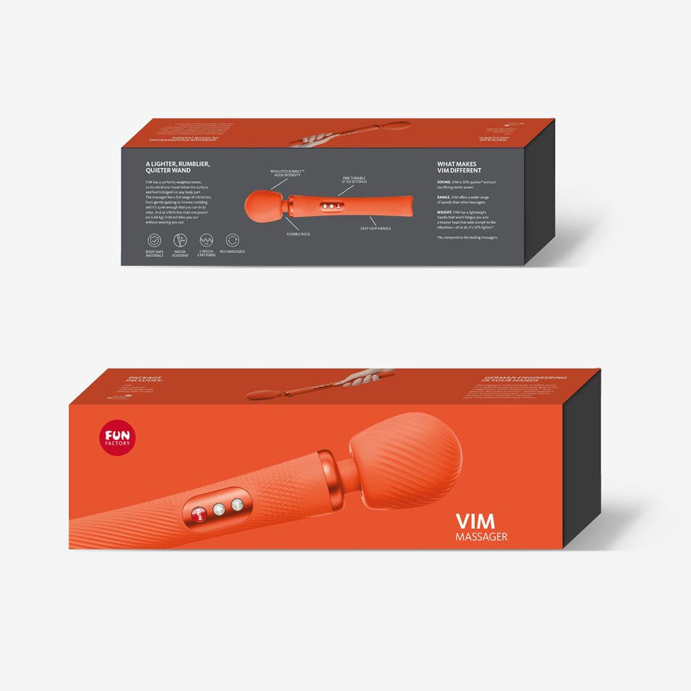 Fun Factory VIM Massage Wand - Sunrise Orange