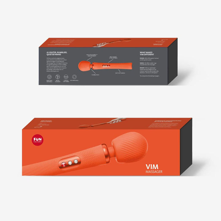 Fun Factory VIM Massage Wand - Sunrise Orange