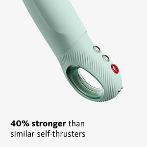 Fun Factory Stronic G Fort Thruster Vibrator - Sage Green