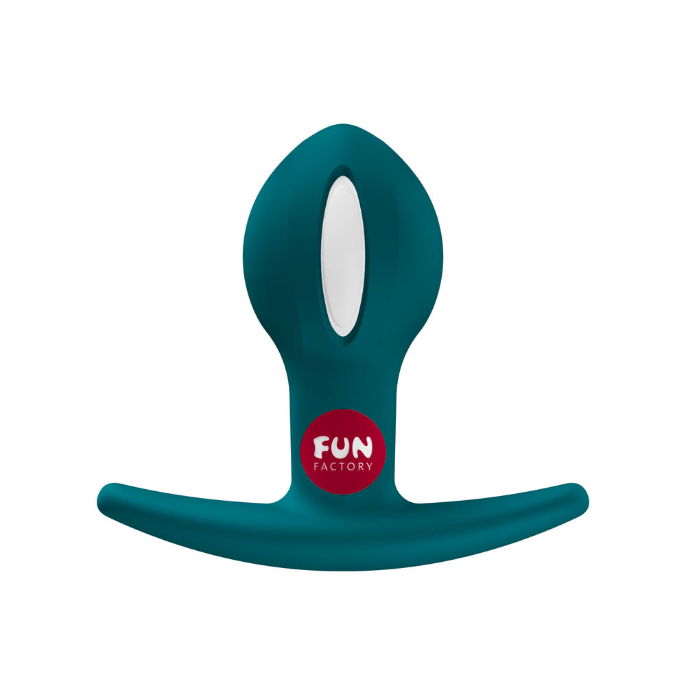 Fun Factory B Balls Uno Weighted Vibrating Anal Plug - Bottle Green