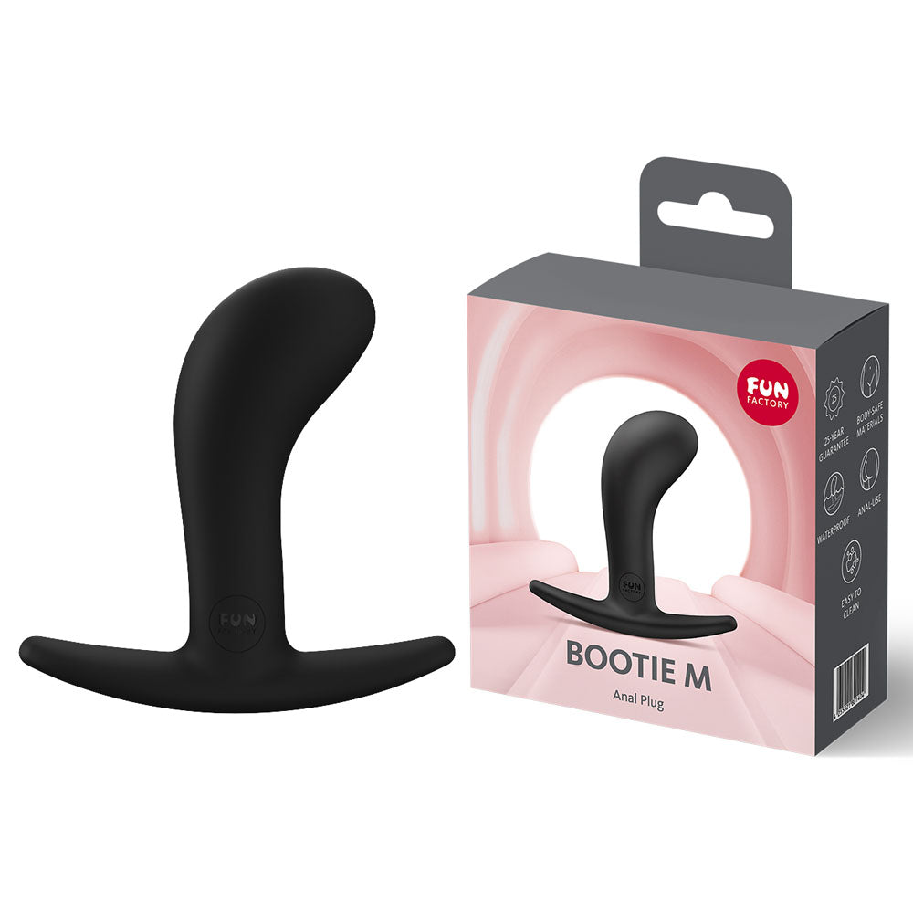 Fun Factory Bootie M - Medium Butt Plug - Black