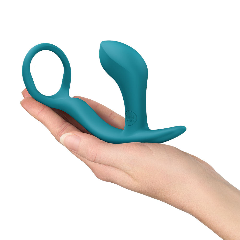 Fun Factory Bootie Ring - Cock Ring and Anal Plug - Bottle Green