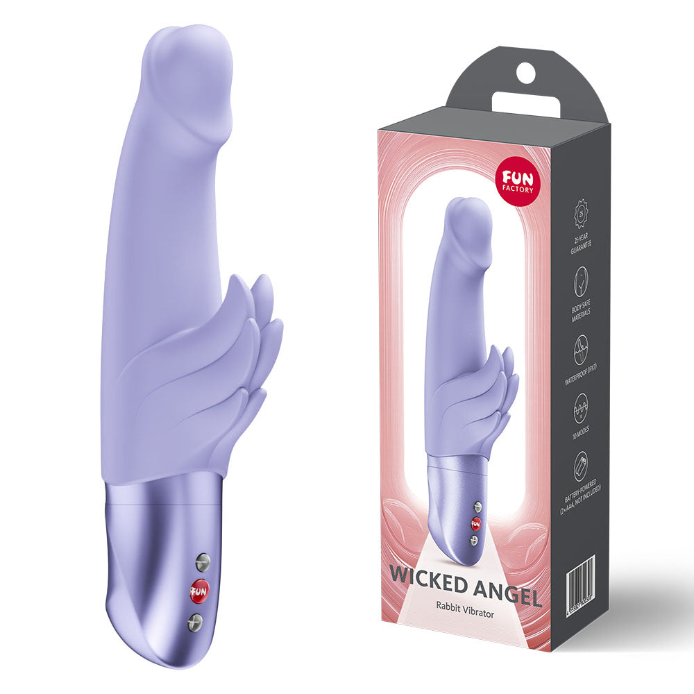 Fun Factory Wicked Angel Rabbit Vibrator - Purple
