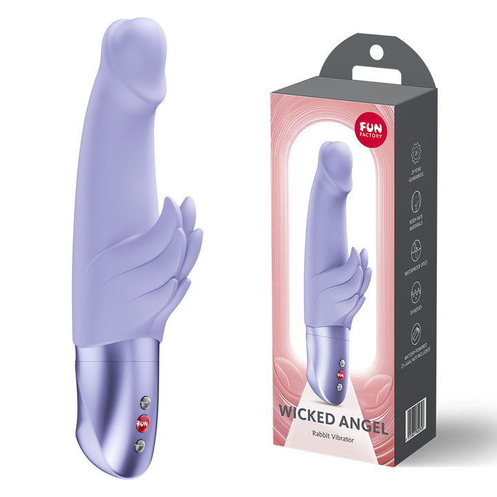Fun Factory Wicked Angel Rabbit Vibrator - Purple