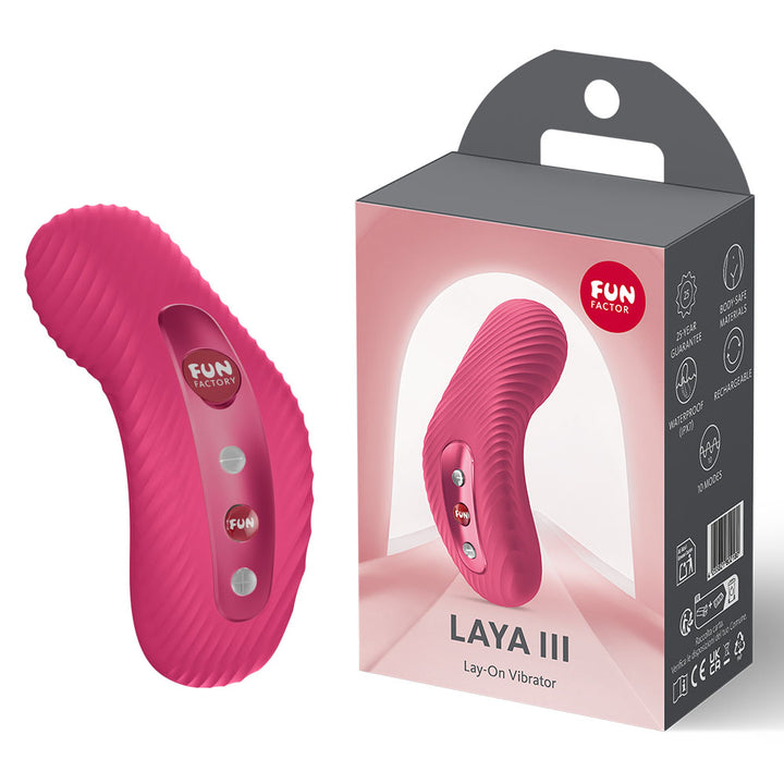 Fun Factory Laya III Lay-On Vibrator - Raspberry