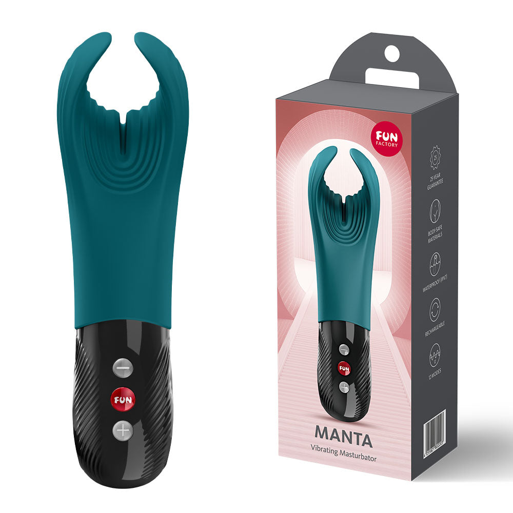 Fun Factory Manta Unixex Vibrator - Bottle Green
