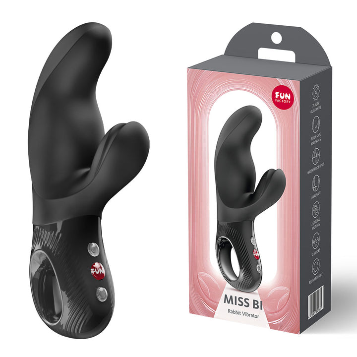 Fun Factory Miss Bi Rabbit Vibrator - Black