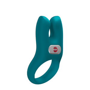 Fun Factory NOS Vibrating Couples Cock Ring - Bottle Green