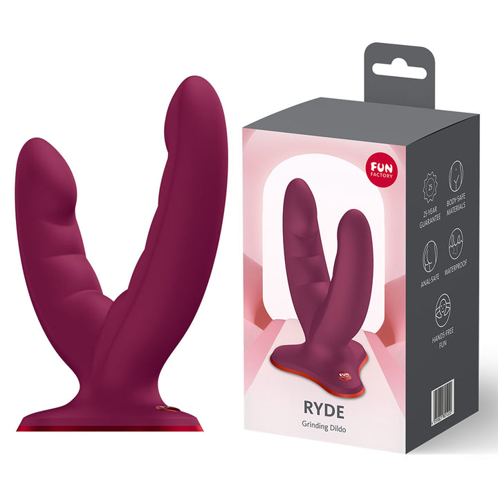 Fun Factory Ryde Wine Red Grinding Dildo