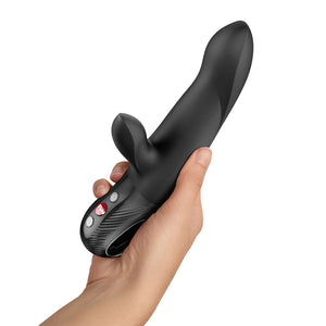 Fun Factory Bi Stronic Thrusting Rabbit Vibrator - Black