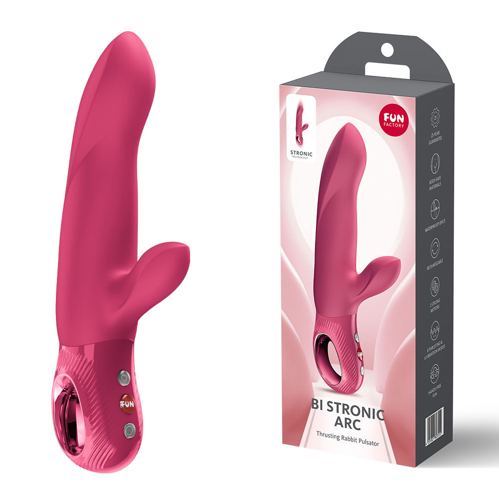 Fun Factory Bi Stronic Arc Thrusting G Spot Vibrator - Raspberry