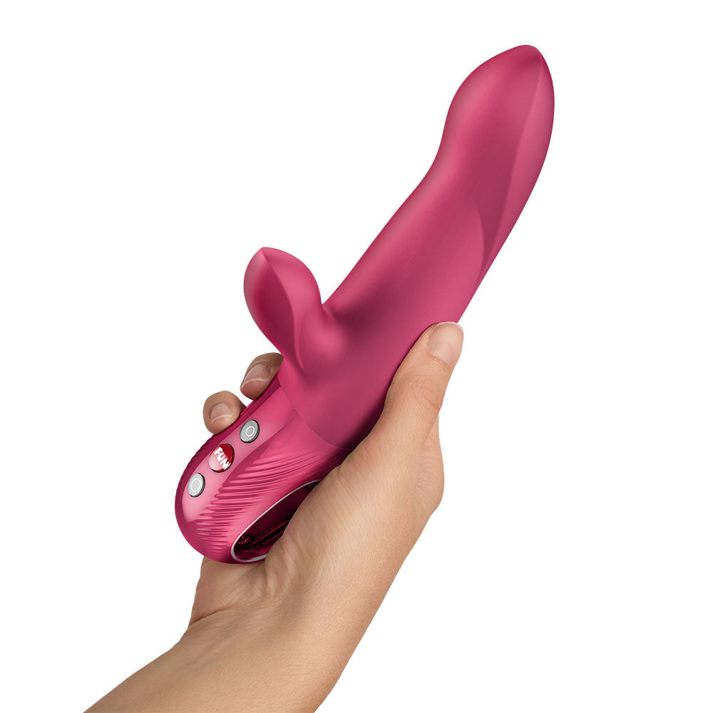 Fun Factory Bi Stronic Arc Thrusting Rabbit Vibrator - Raspberry