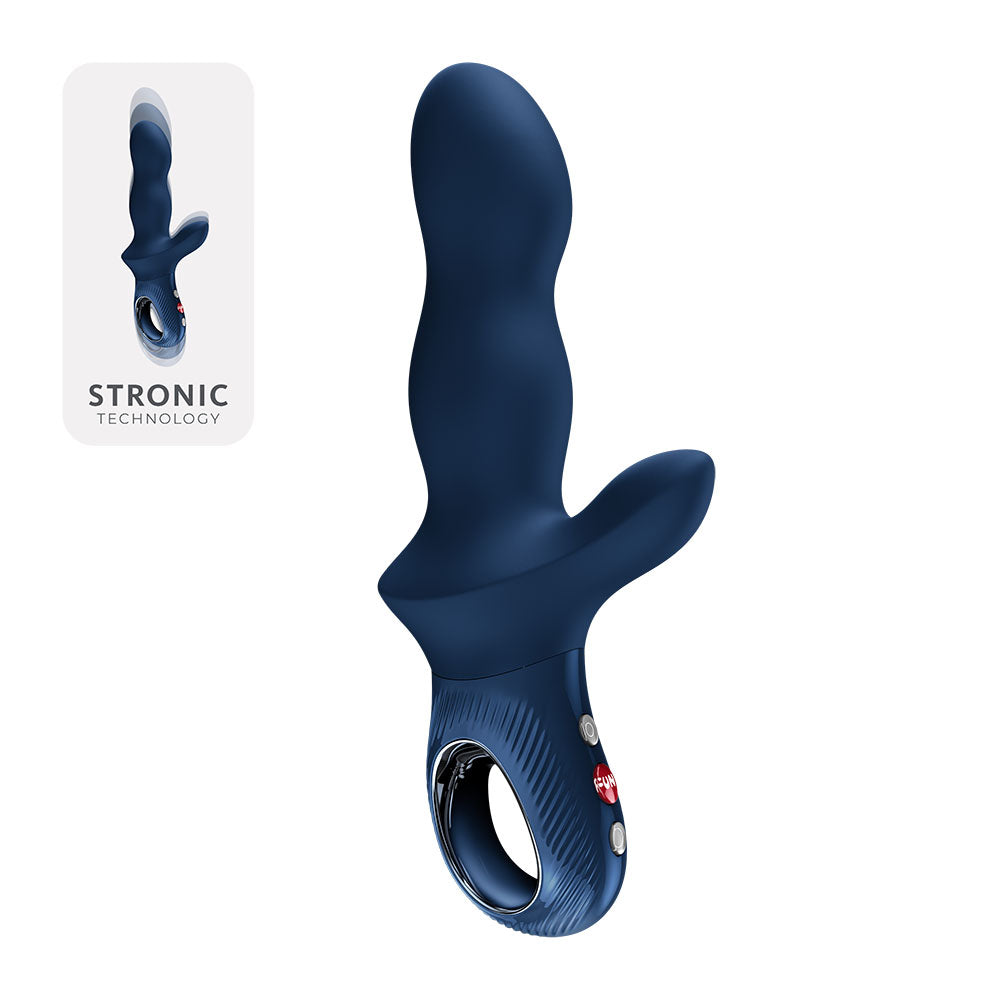 Fun Factory Bi Stronic Crave Thrusting Rabbit Vibrator - Nightblue