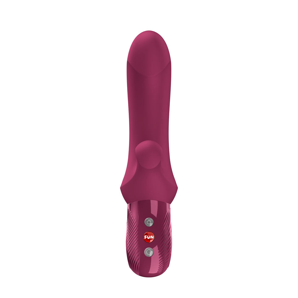 Fun Factory Bi Stronic Curve Thrusting Rabbit Vibrator - Wine Red