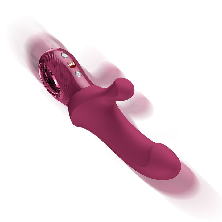 Fun Factory Bi Stronic Curve Thrusting Rabbit Vibrator - Wine Red