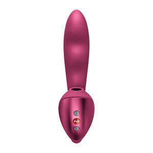 Fun Factory Stronic Pulse Allegro - Thrusting Vibrator with Air Pulse Stimulator - Red Wine