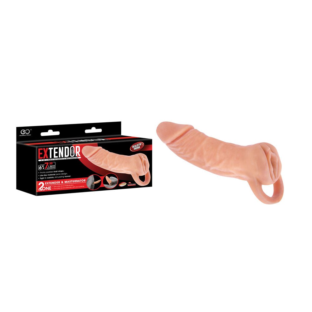 Extendor - 7 Inch 2-in-1 Penis Extender & Masturbator