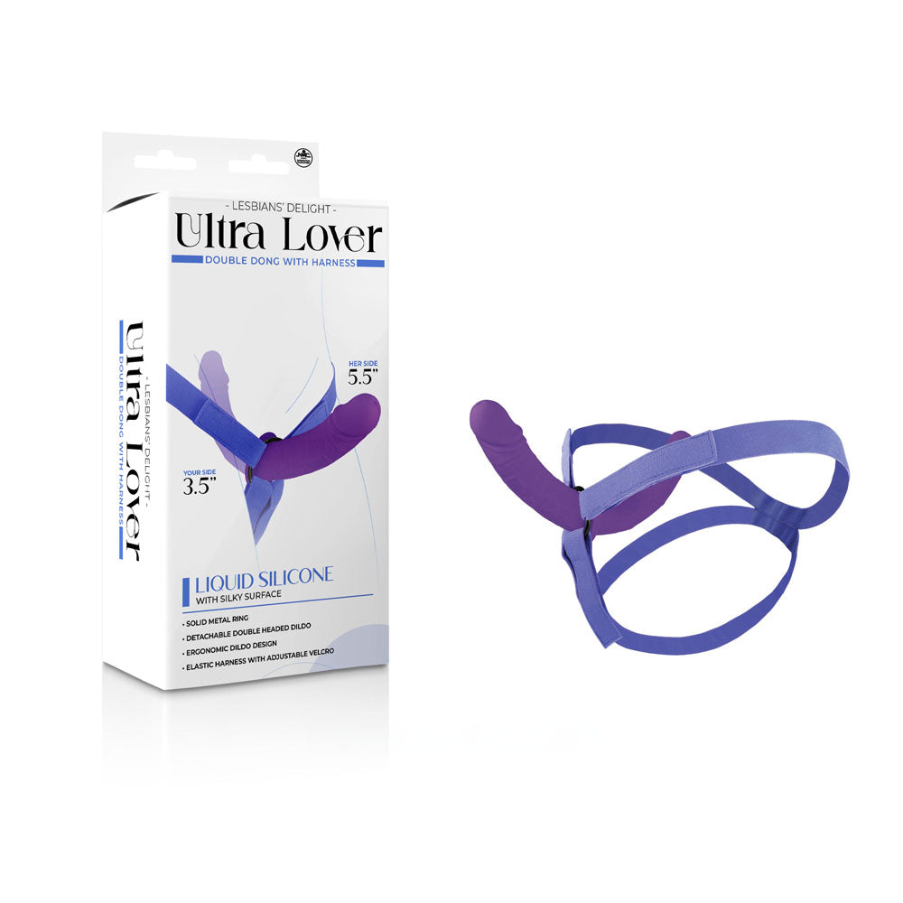 Ultra Lover - Strap-On With 3.5 Inch Internal Dildo - Purple