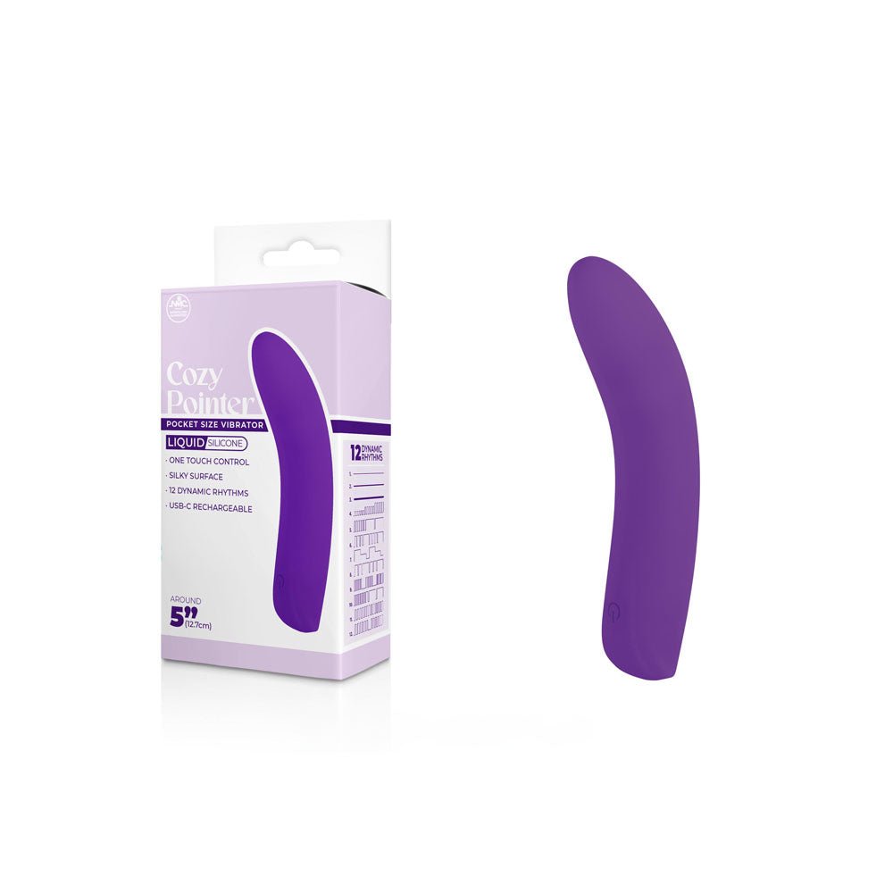 Cozy Pointer - 12.7cm Mini Vibrator - Purple