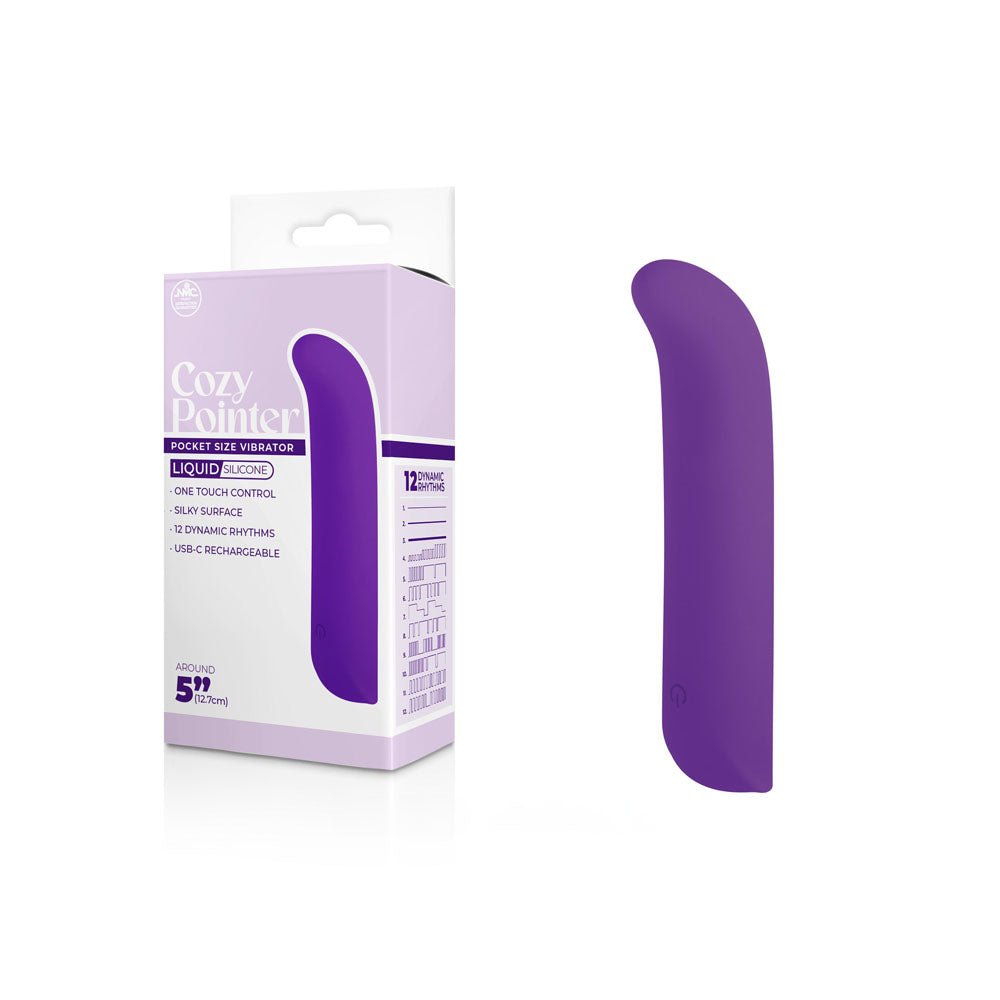 Cozy Pointer - 12.7cm Mini Vibrator - Purple