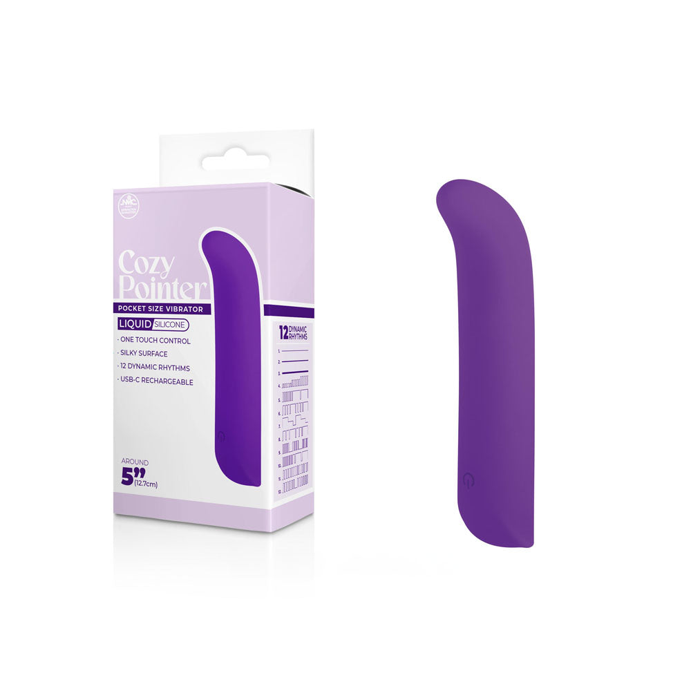Cozy Pointer - 12.7cm Mini Vibrator - Purple