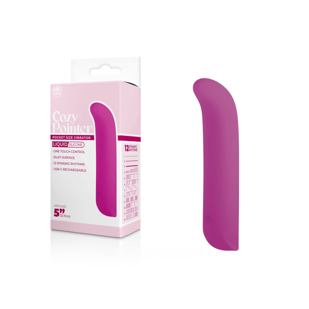 Cozy Pointer - 12.7cm Mini Vibrator  - Pink