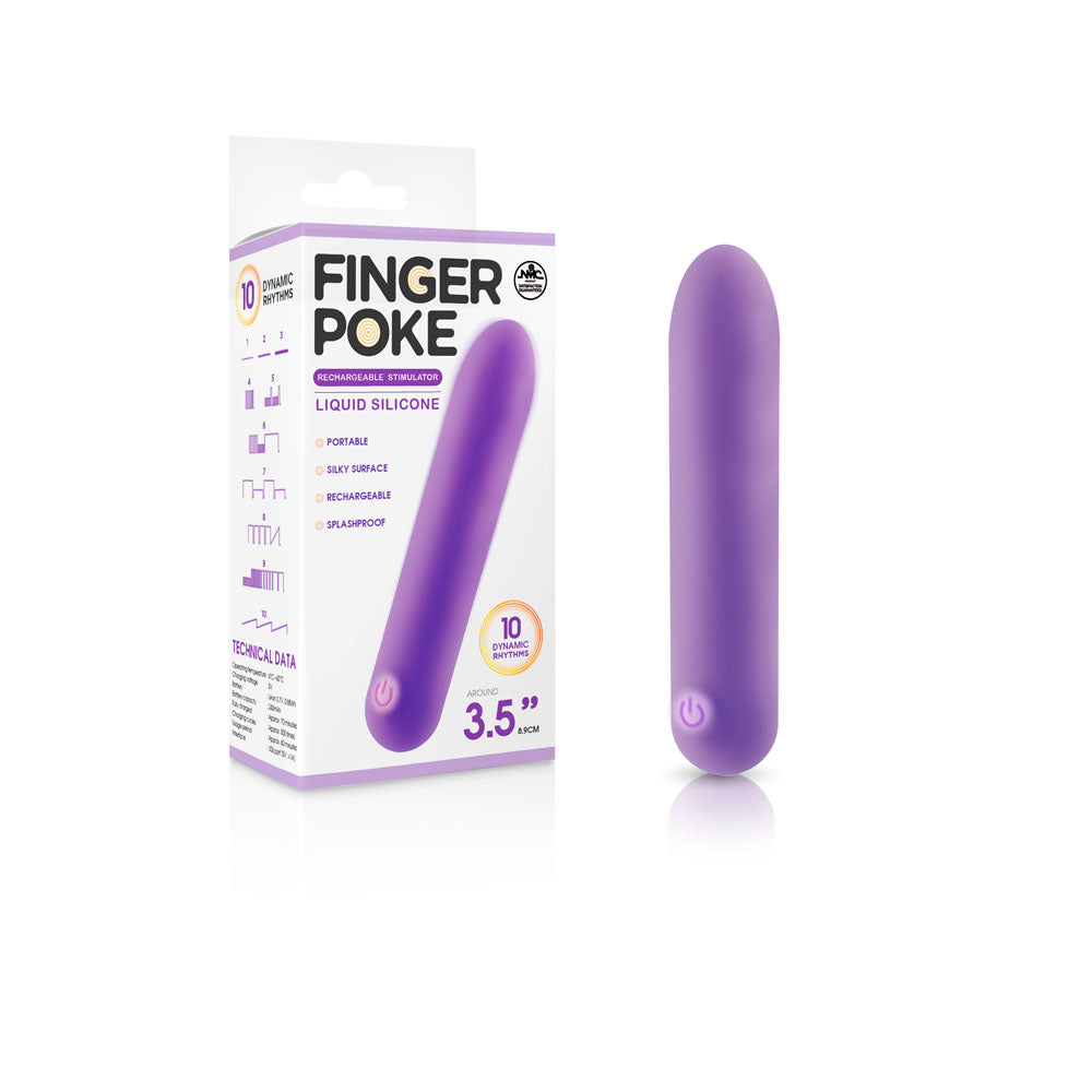 Finger Poke 3.5 Inch Bullet - Purple