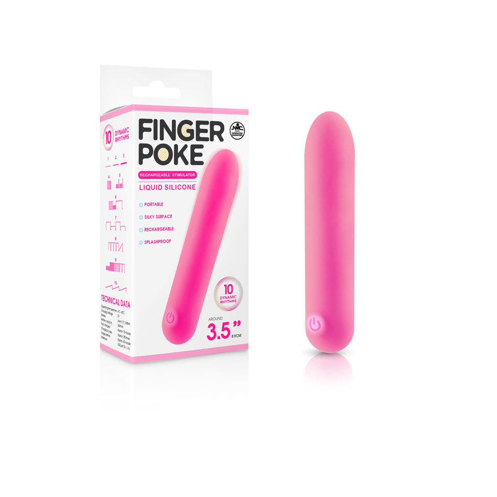 Finger Poke 3.5 Inch Bullet - Pink