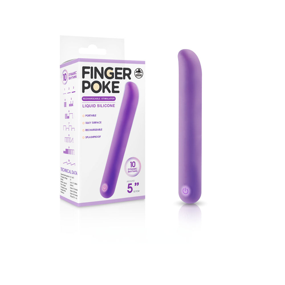Finger Poke 5 Inch Bullet - Purple