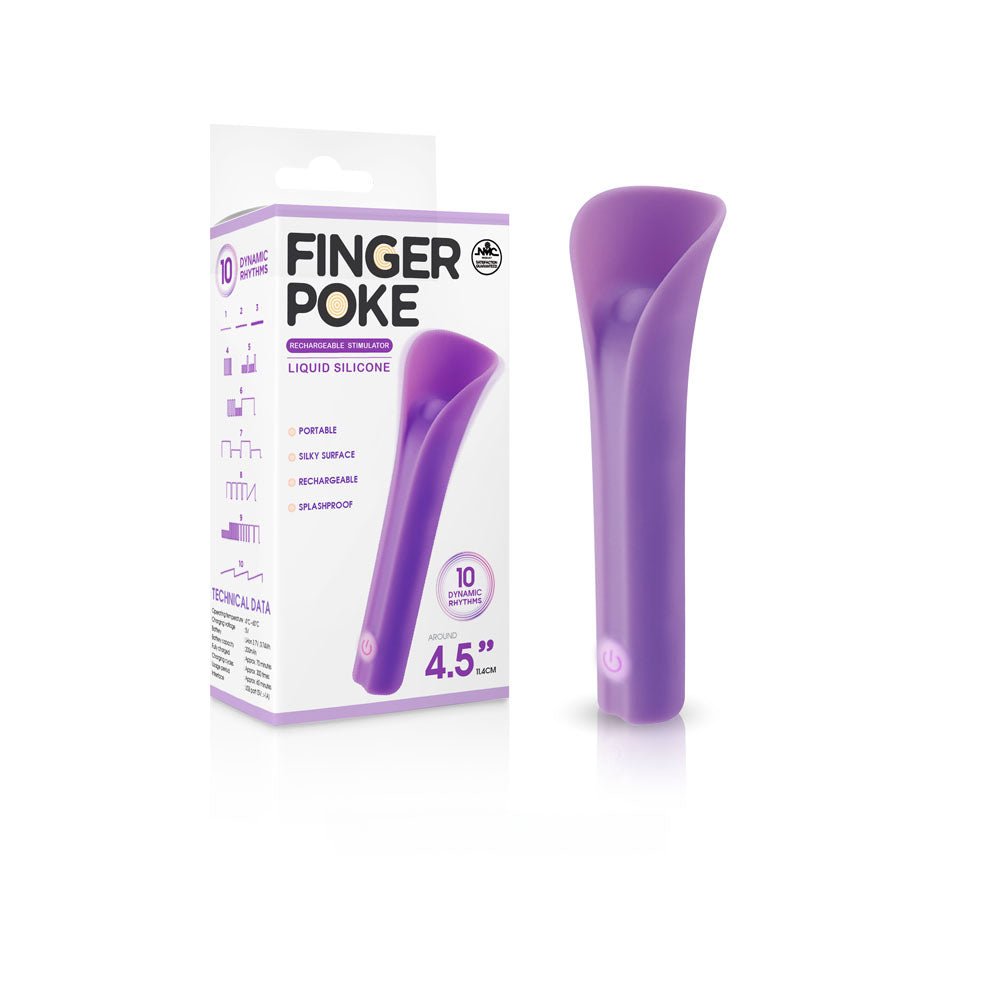 Finger Poke 4.5 Inch - Purple