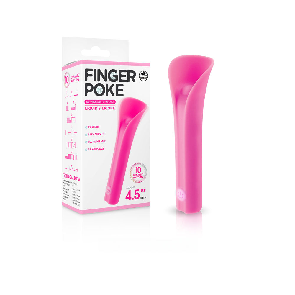 Finger Poke 4.5 Inch Bullet - Pink
