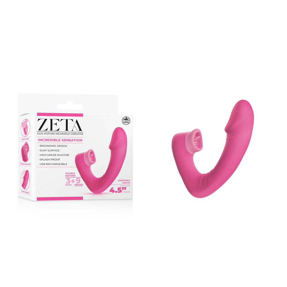 Zeta Duo Motor - G-Spot Wearable Vibrator - Pink