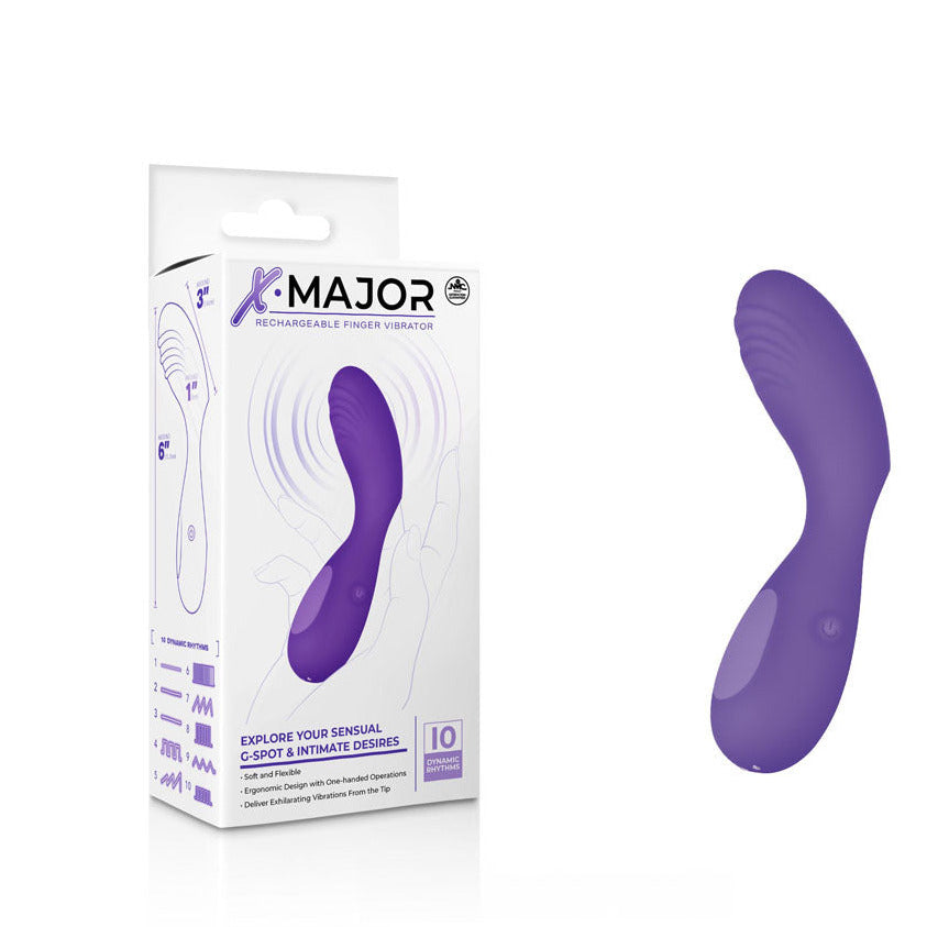 X Major Finger Stimulator - Purple