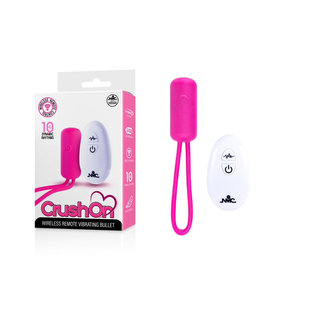Crush On - Crush On - Vibrating Bullet with Wireless Remote  - Pink