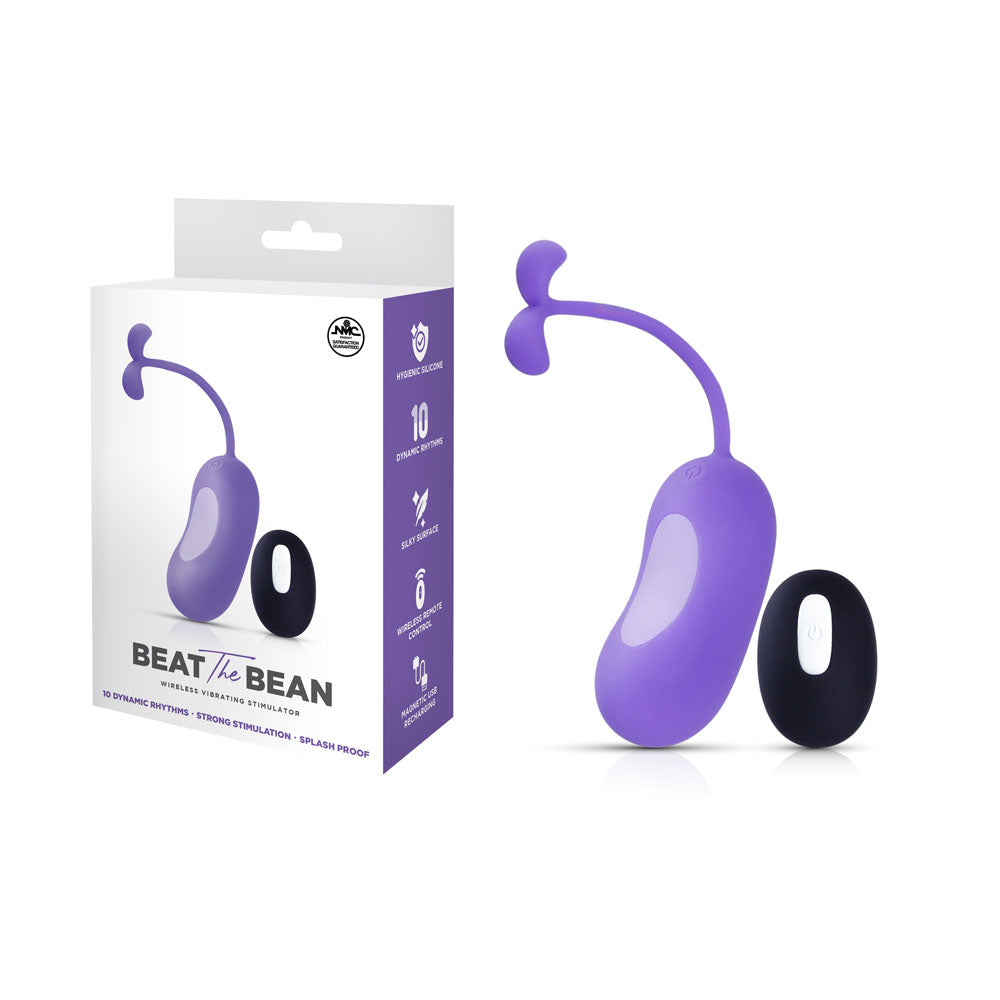 Beat The Bean - Vibrating Egg with Wireless Remote - Purple
