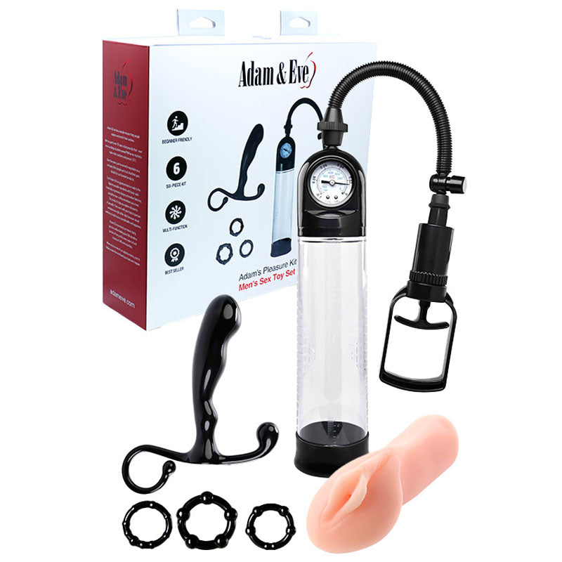 Adam & Eve Adams Pleasure Kit For Him - 6 Piece Set