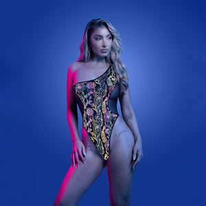 Glow Luminescent Flash Reflective Teddy - Black - M/L