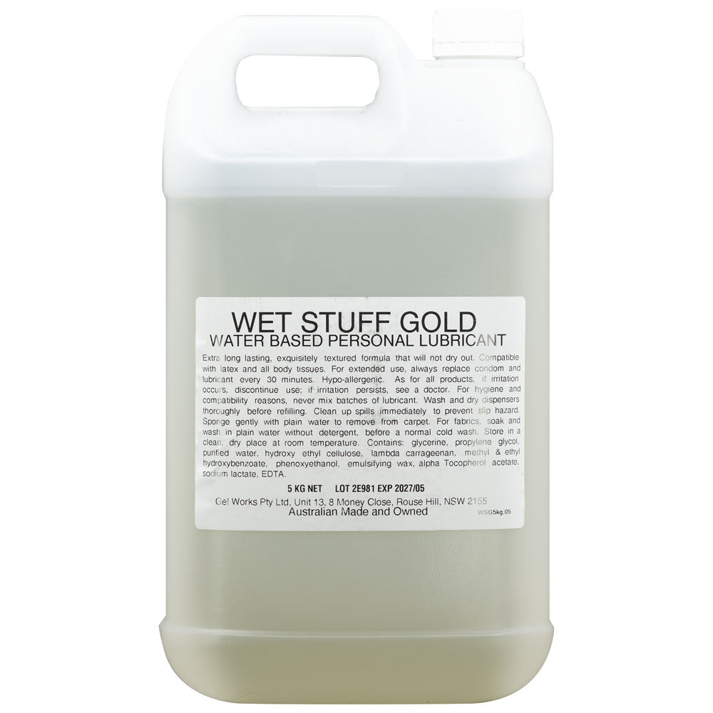 Wet Stuff Gold - Water Based Lubricant - 5kg