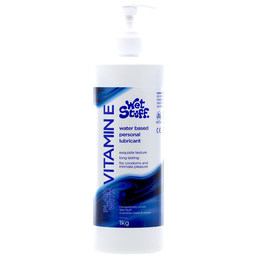 Wet Stuff Plain - Water Based Lubricant with Vitamin E - 1kg